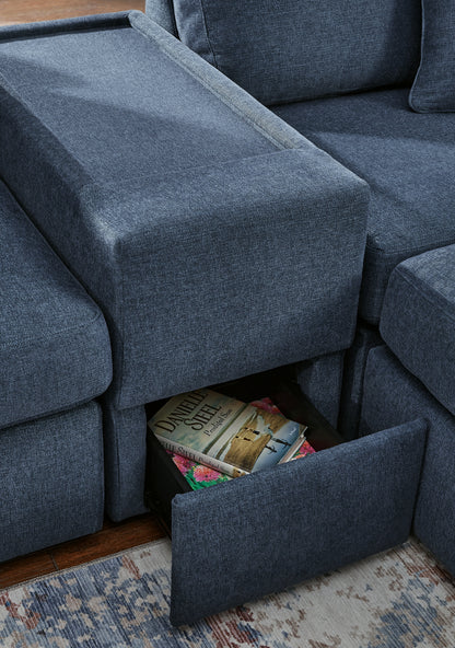 Modmax 4-Piece Sectional Sofa, 3-Piece Sectional Loveseat and Ottoman
