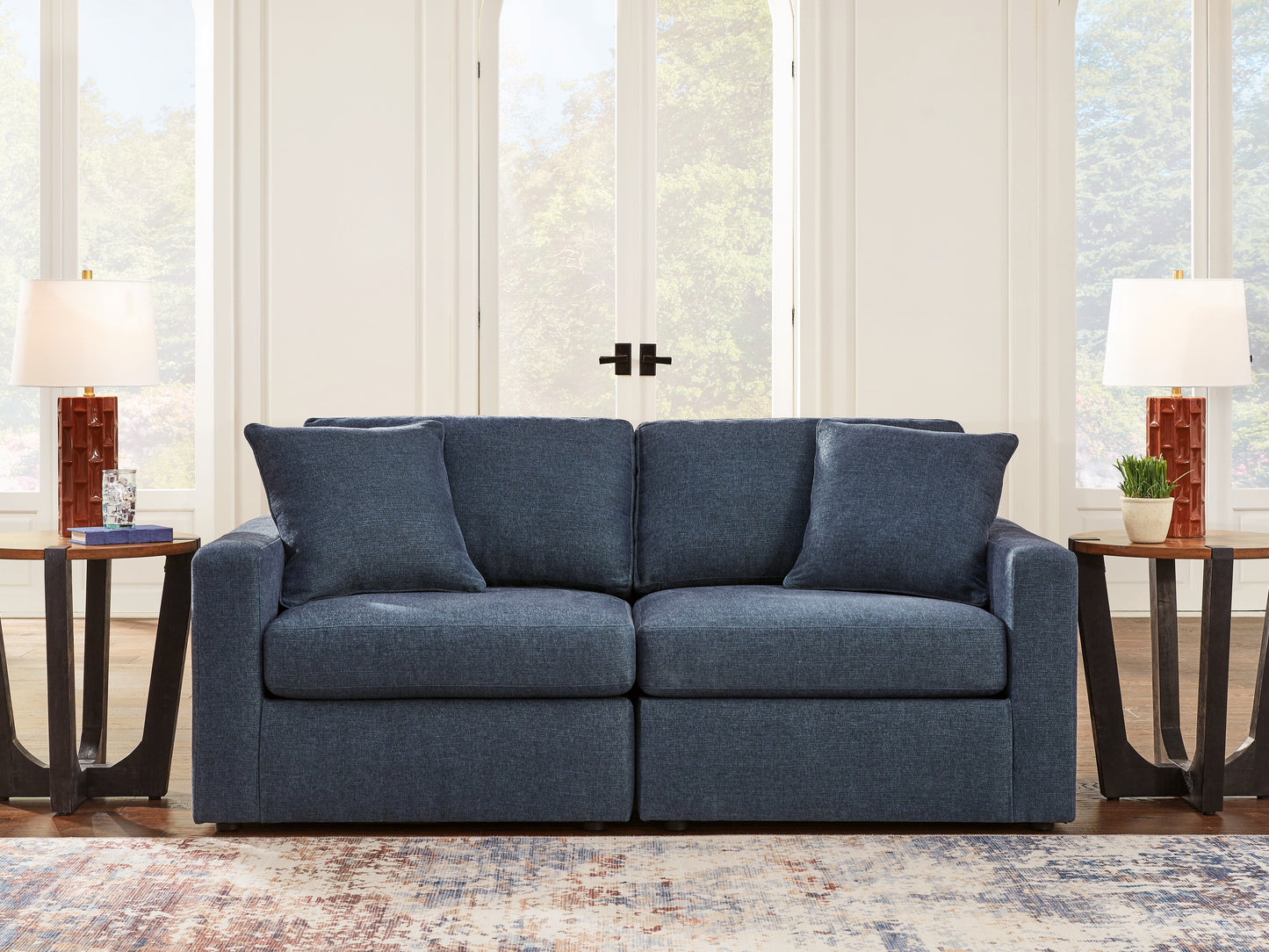 Modmax 4-Piece Sectional Sofa, 3-Piece Sectional Loveseat and Ottoman