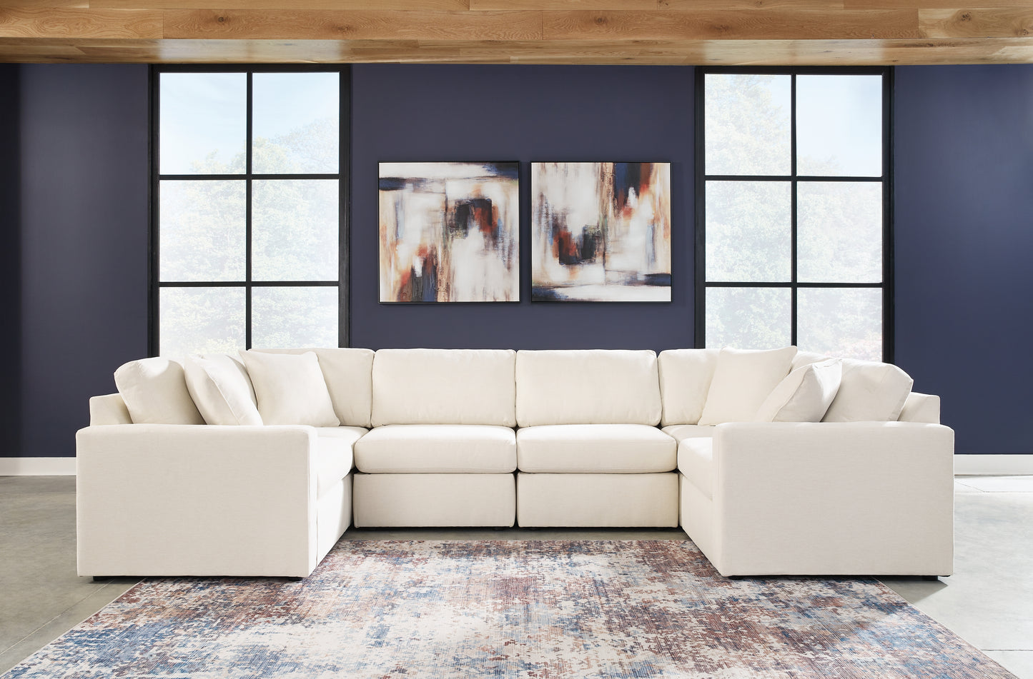 Modmax 6-Piece Sectional and Ottoman