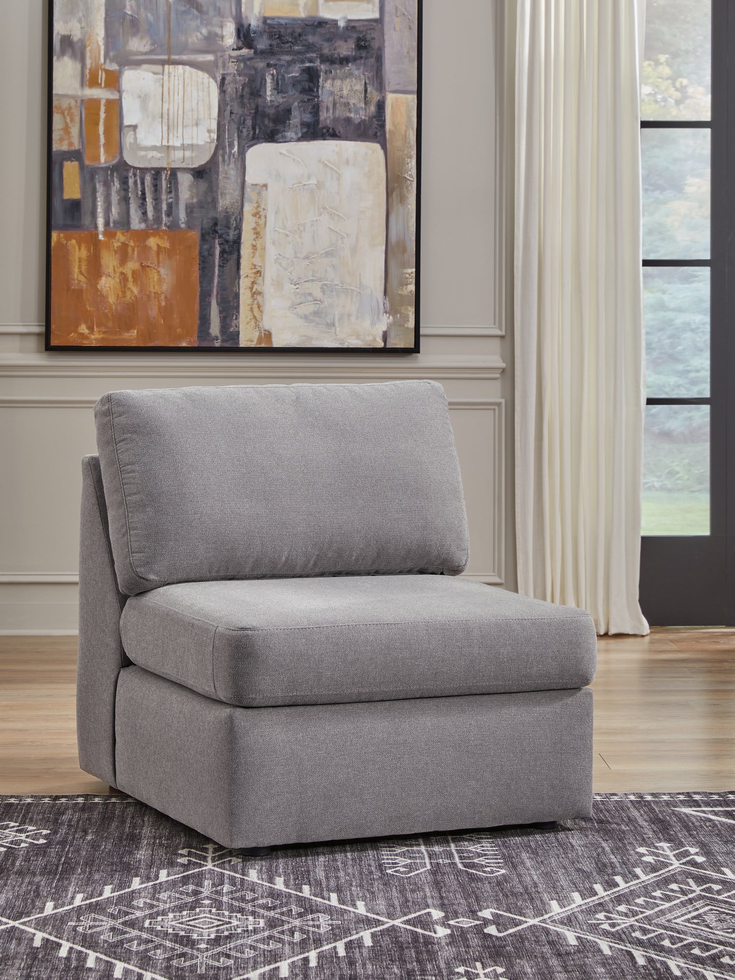 Modmax 6-Piece Sectional and Oversized Accent Ottoman