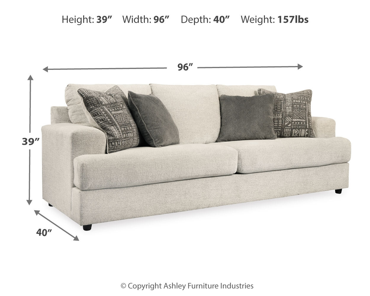 Soletren Sofa, Loveseat, Oversized Chair and Ottoman