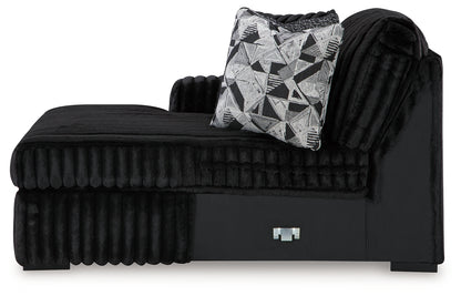 Midnight-Madness 3-Piece Sectional with Chaise