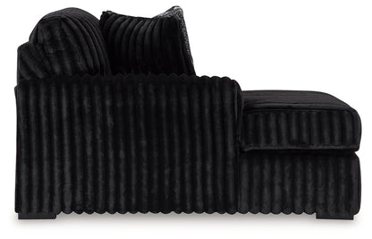 Midnight-Madness 4-Piece Sectional and Ottoman