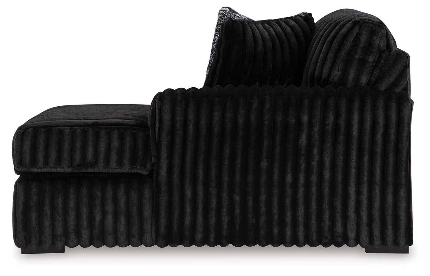 Midnight-Madness 3-Piece Sectional with Double Chaise and Ottoman