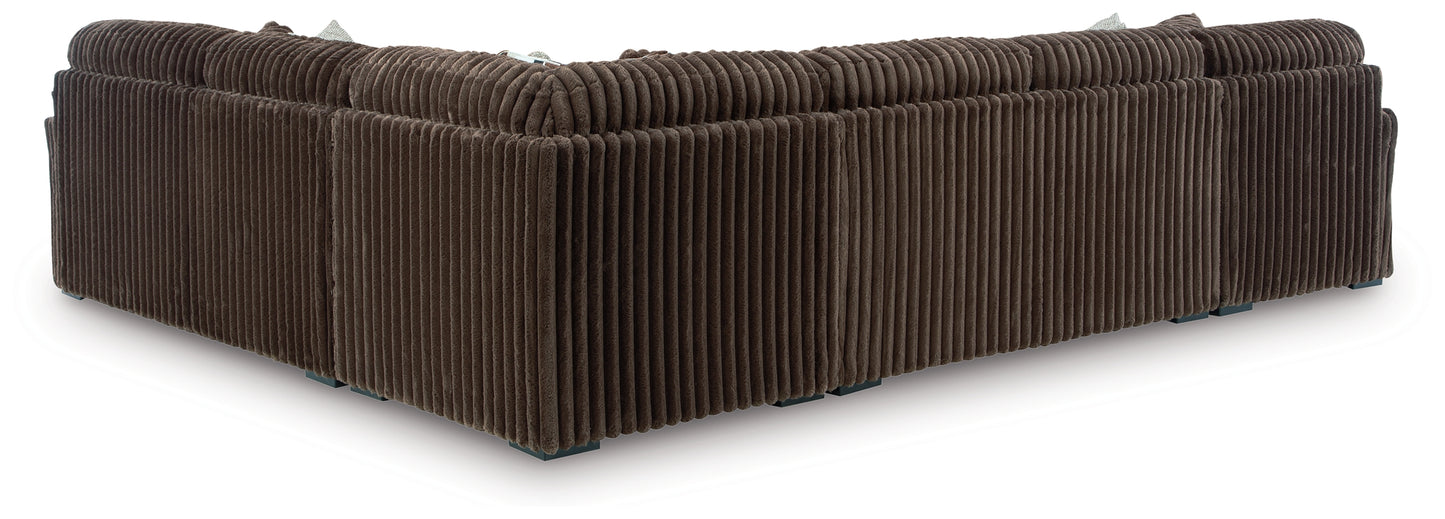Midnight-Madness 4-Piece Sectional with Chaise