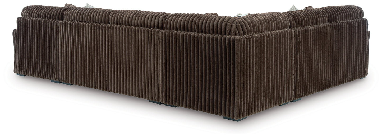 Midnight-Madness 4-Piece Sectional with Chaise