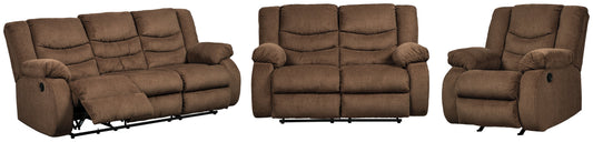 Tulen Reclining Sofa, Loveseat and Recliner