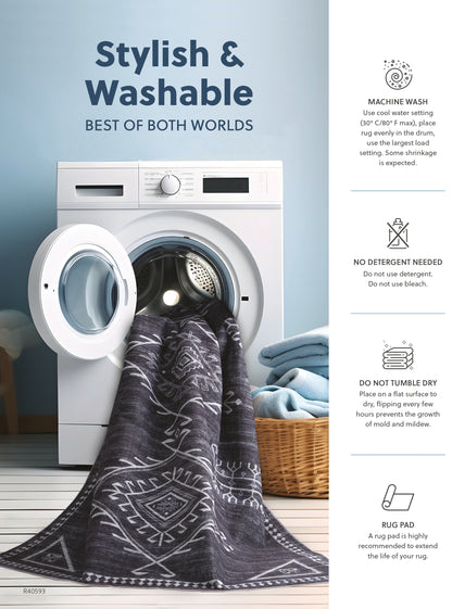 Willbertal 8' x 10' Washable Rug