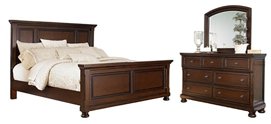 Porter Queen Panel Bed, Dresser and Mirror