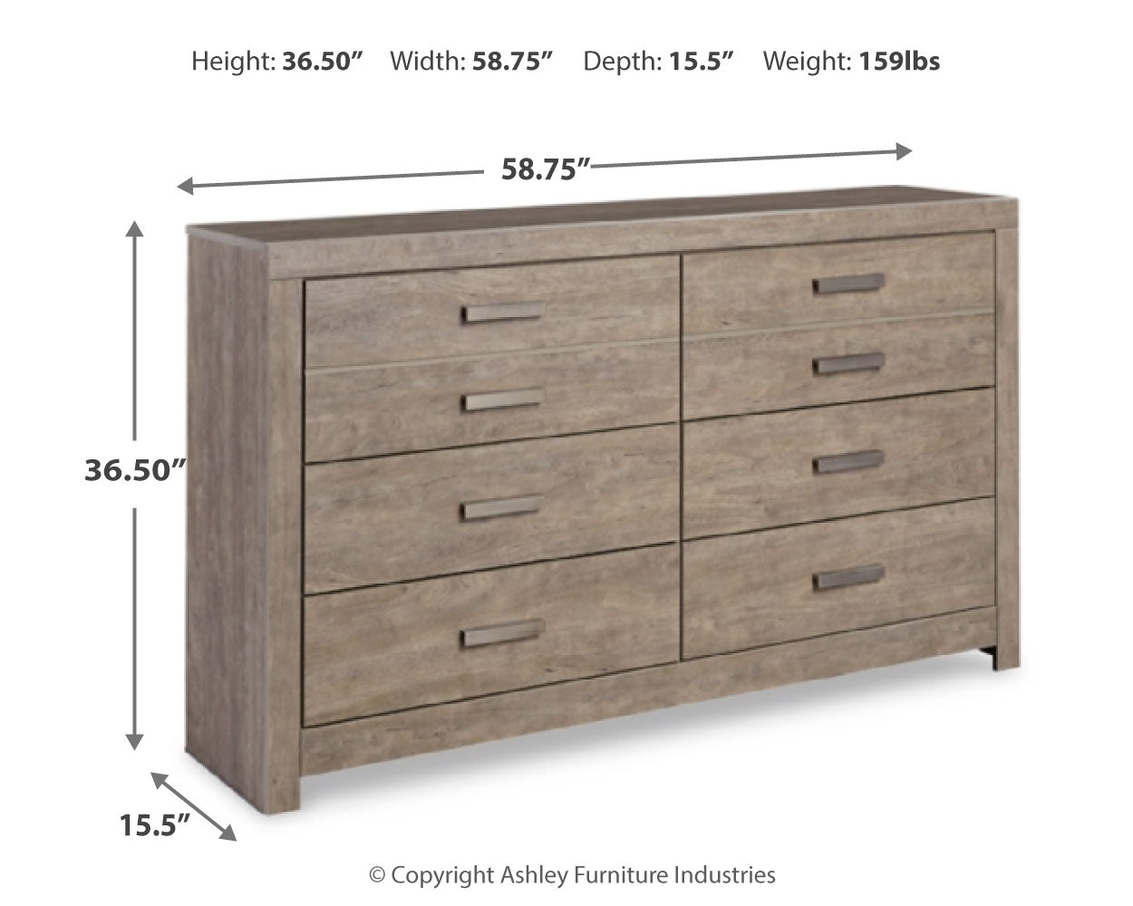 Culverbach Full Panel Bed, Dresser, Chest and Nightstand