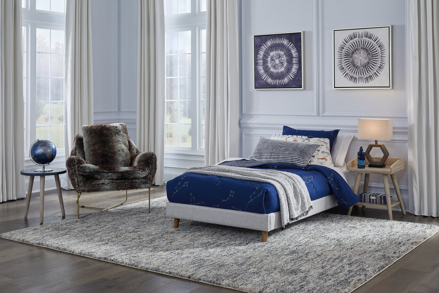 Tannally Twin Upholstered Platform Bed