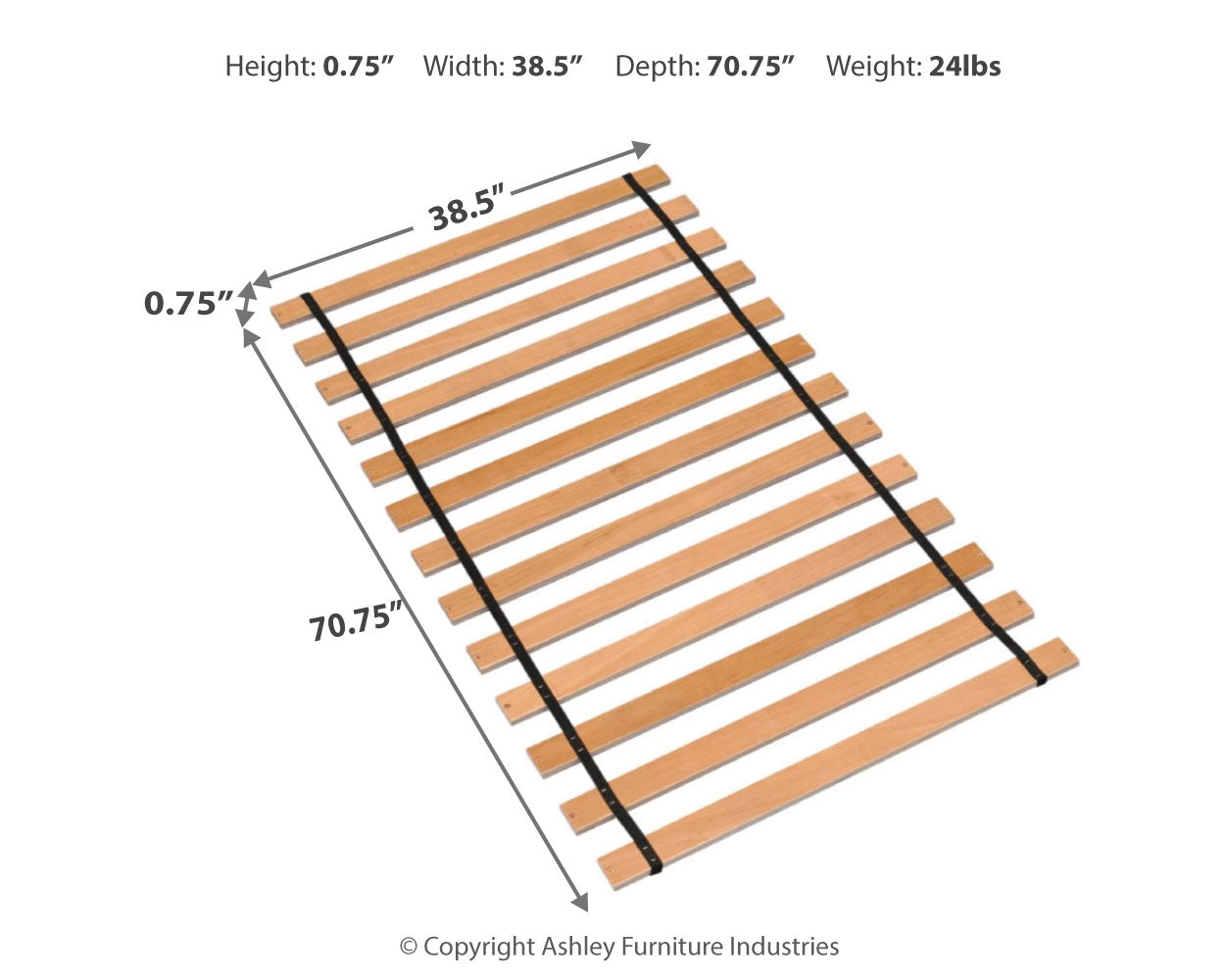 Platform Twin Roll Slat