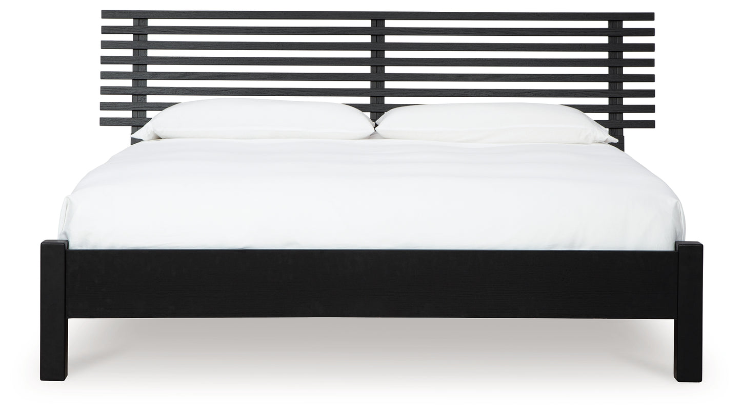 Danziar King Slat Panel Bed