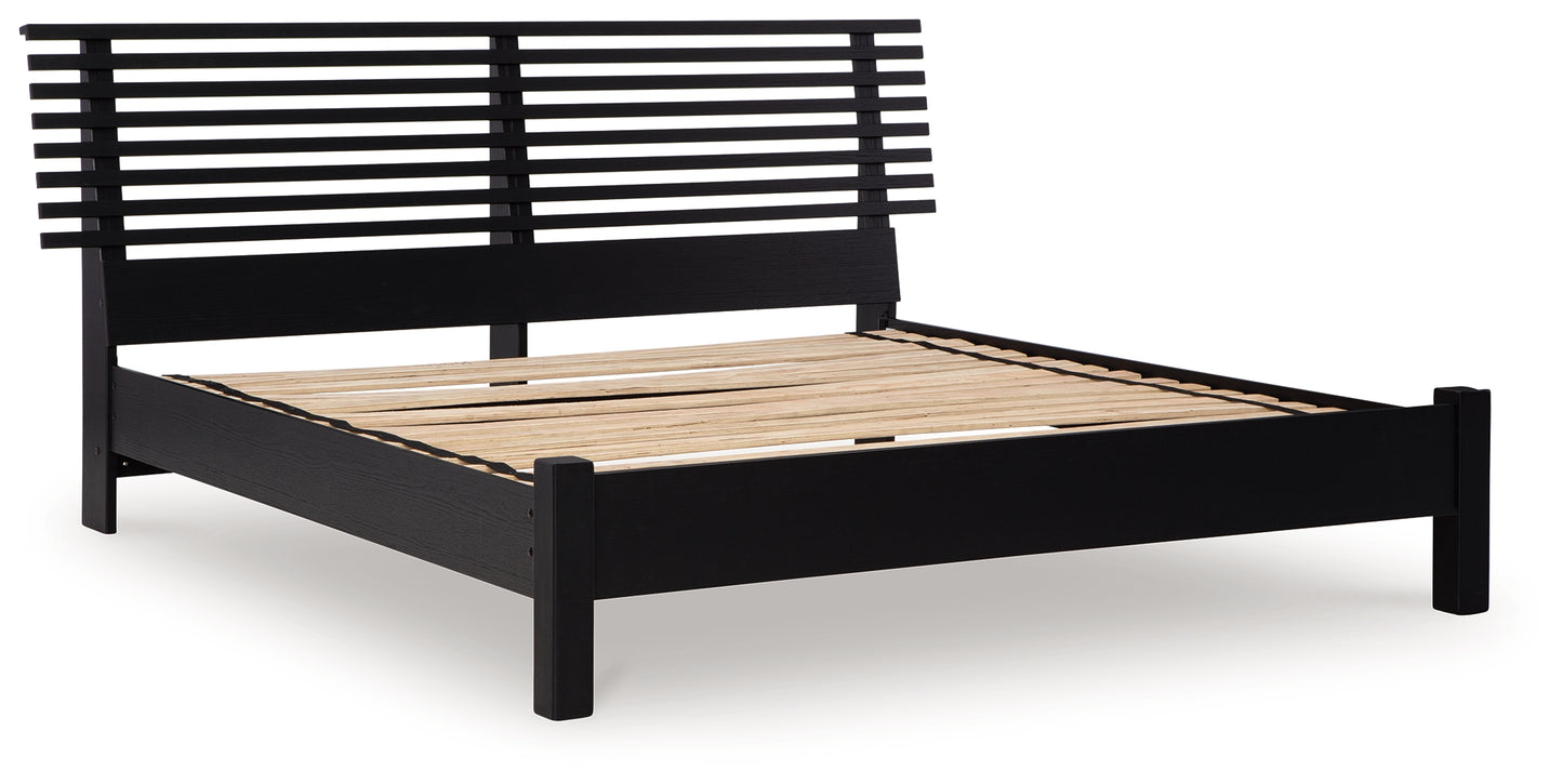 Danziar King Slat Panel Bed