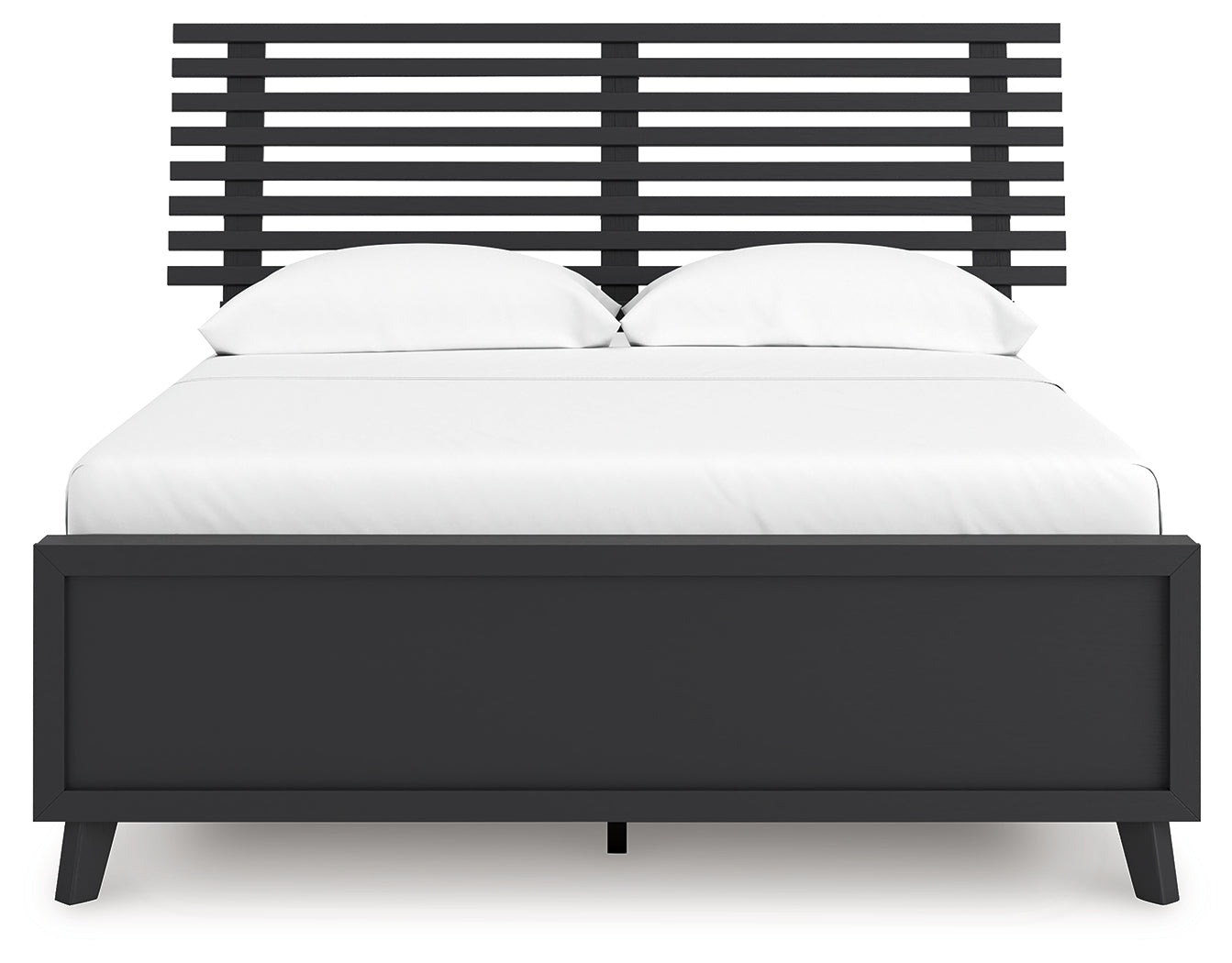 Danziar Full Slat Panel Platform Bed, Dresser and Mirror