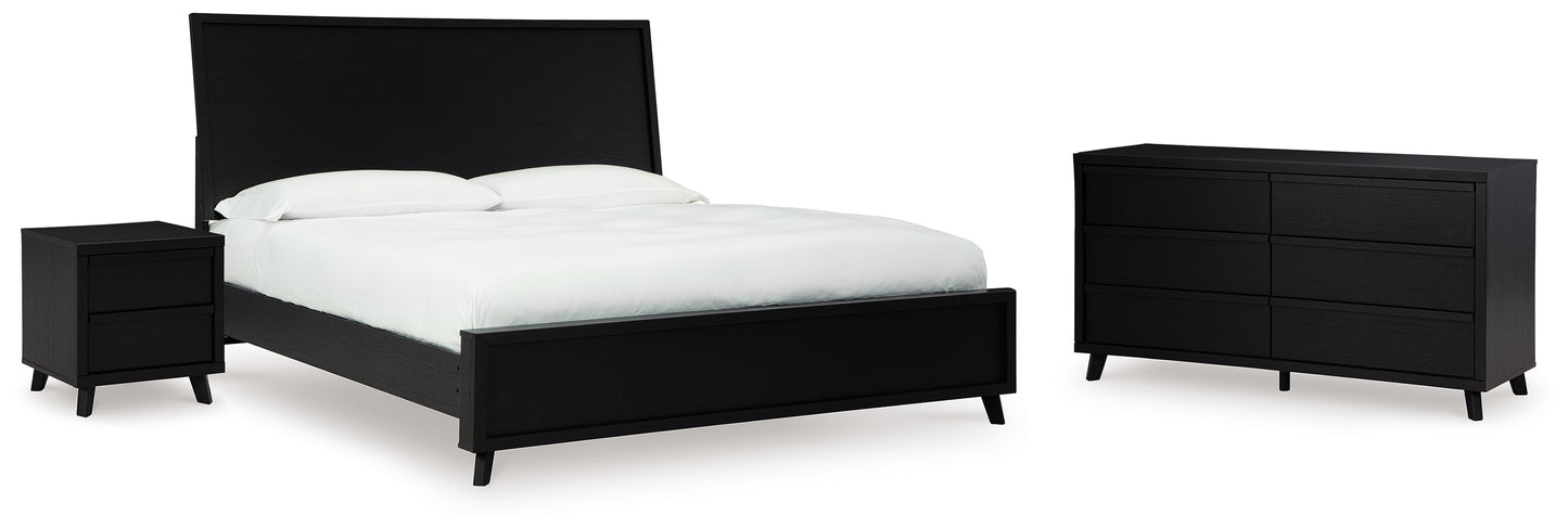 Danziar King Panel Bed, Dresser and Nightstand