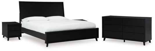 Danziar King Panel Bed, Dresser and 2 Nightstands