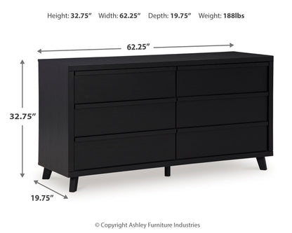 Danziar Queen Panel Bed, Dresser and Nightstand