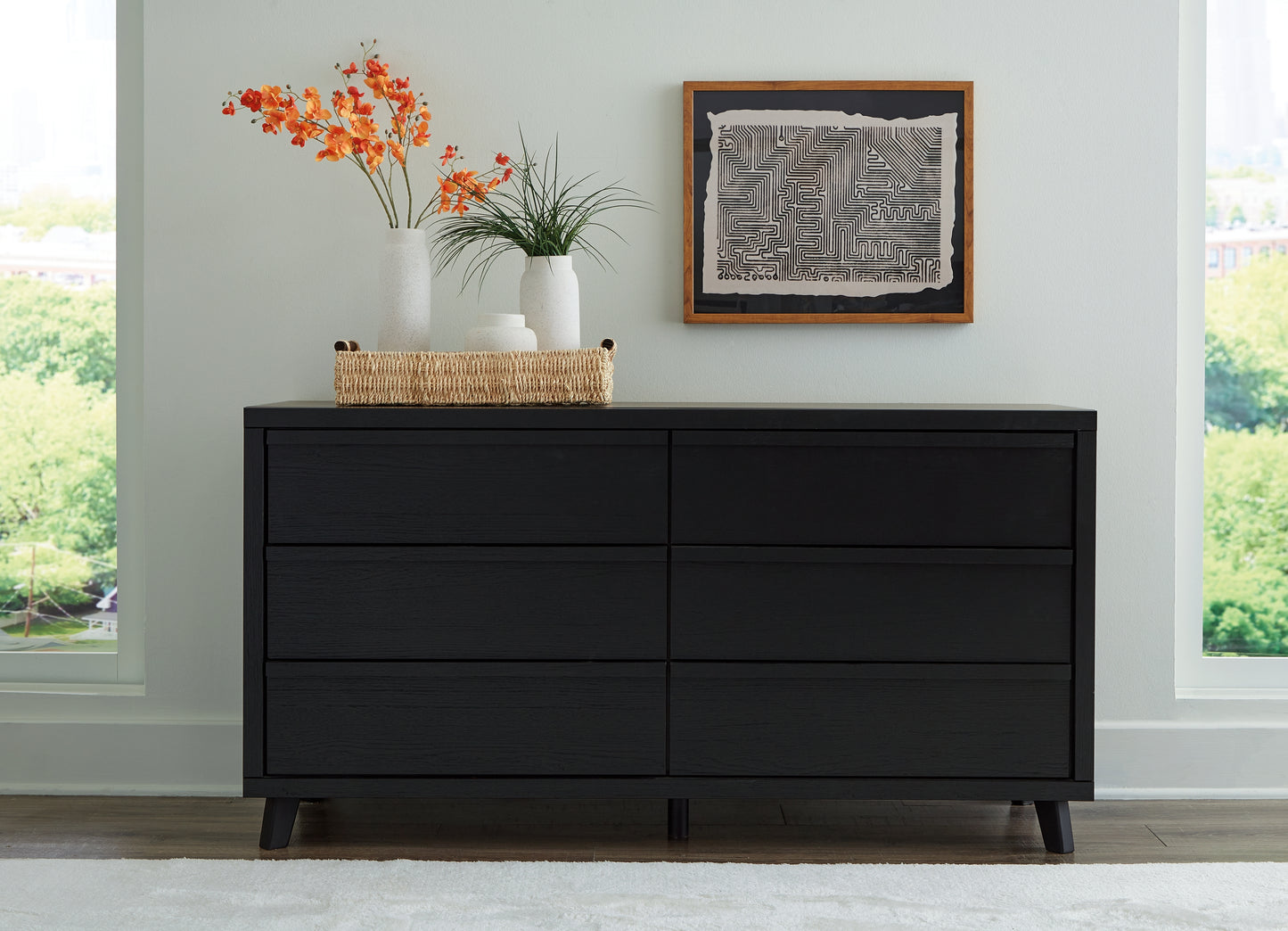 Danziar King Panel Bed, Dresser and Nightstand