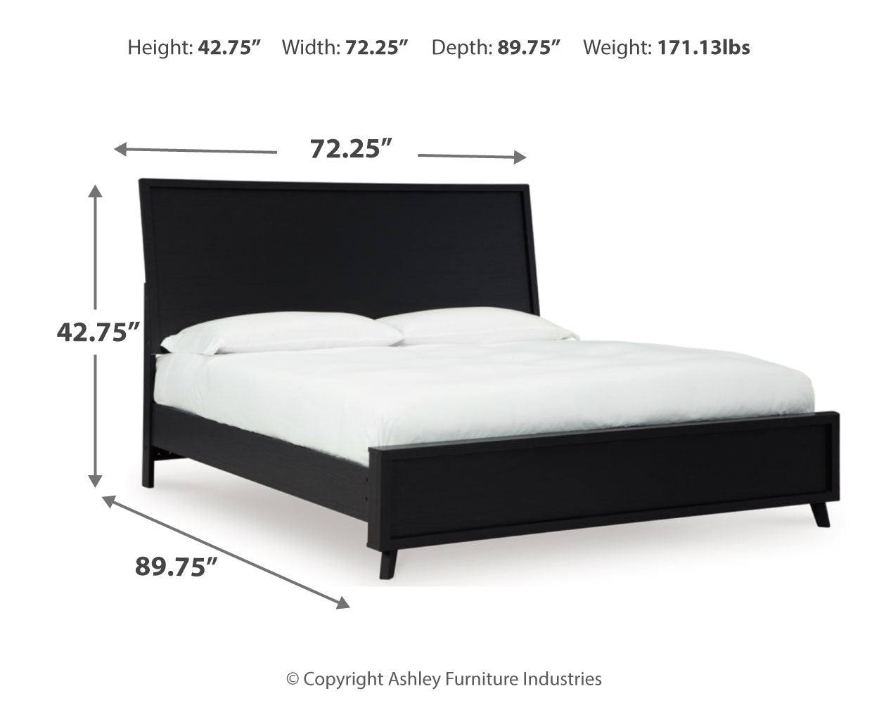 Danziar Queen Panel Bed, Dresser and Nightstand