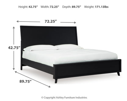 Danziar Queen Panel Bed, Dresser and Nightstand