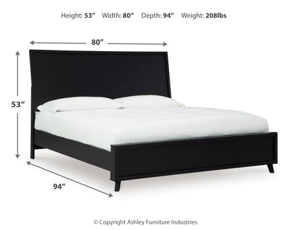 Danziar King Panel Bed, Dresser, Mirror and Nightstand