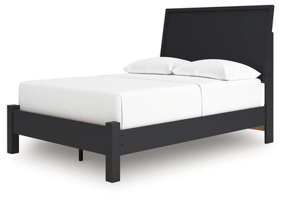 Danziar Full Panel Bed, Dresser and Mirror