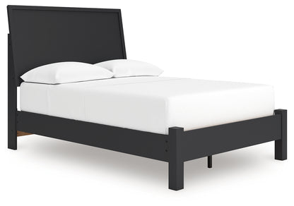 Danziar Full Panel Bed, Dresser and Mirror