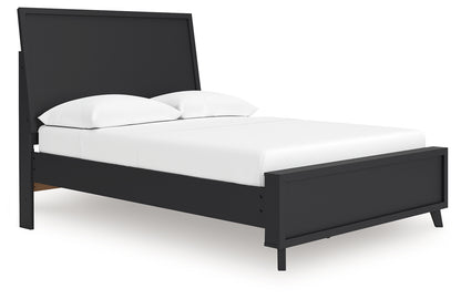 Danziar Full Panel Platform Bed, Dresser and Mirror