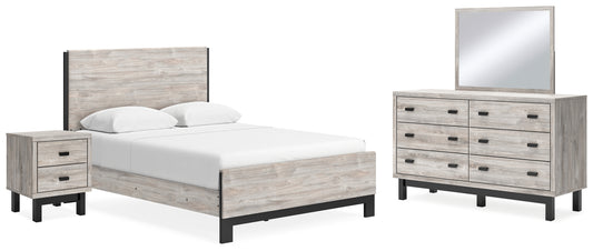 Vessalli Queen Panel Bed, Dresser, Mirror and Nightstand