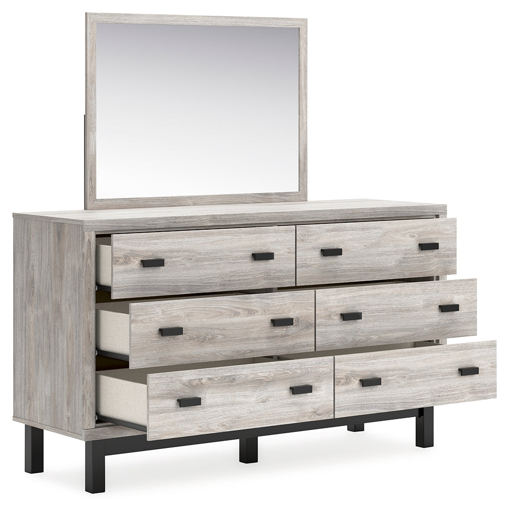 Vessalli King Panel Headboard, Dresser and Mirror