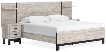 Vessalli King Panel Bed with Extensions