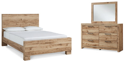 Hyanna Queen Panel Bed, Dresser and Mirror