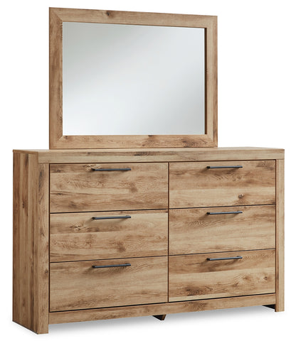 Hyanna Twin Panel Bed, Dresser and Mirror