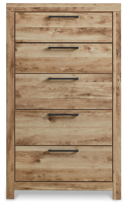 Hyanna Queen Panel Bed, Dresser, Mirror, Chest and Nightstand