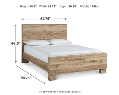 Hyanna Queen Panel Bed, Dresser and Mirror