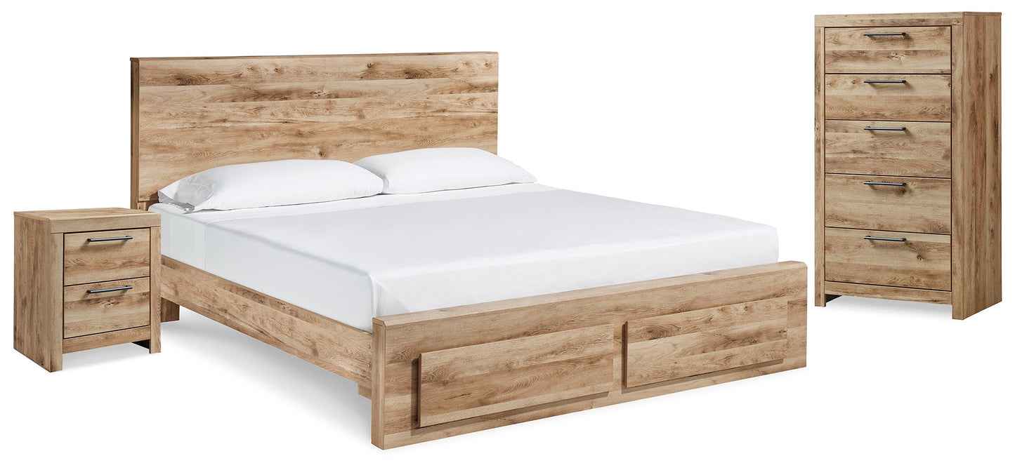 Hyanna Queen Storage Bed, Chest and Nightstand