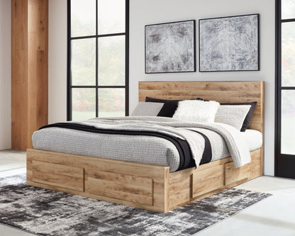 Hyanna King Panel Storage Bed with 2 Under Bed Storage Drawer