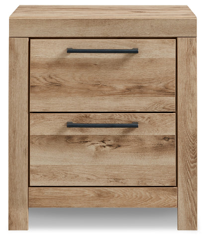 Hyanna Queen Panel Bed with Storage, Dresser, Mirror and Nightstand