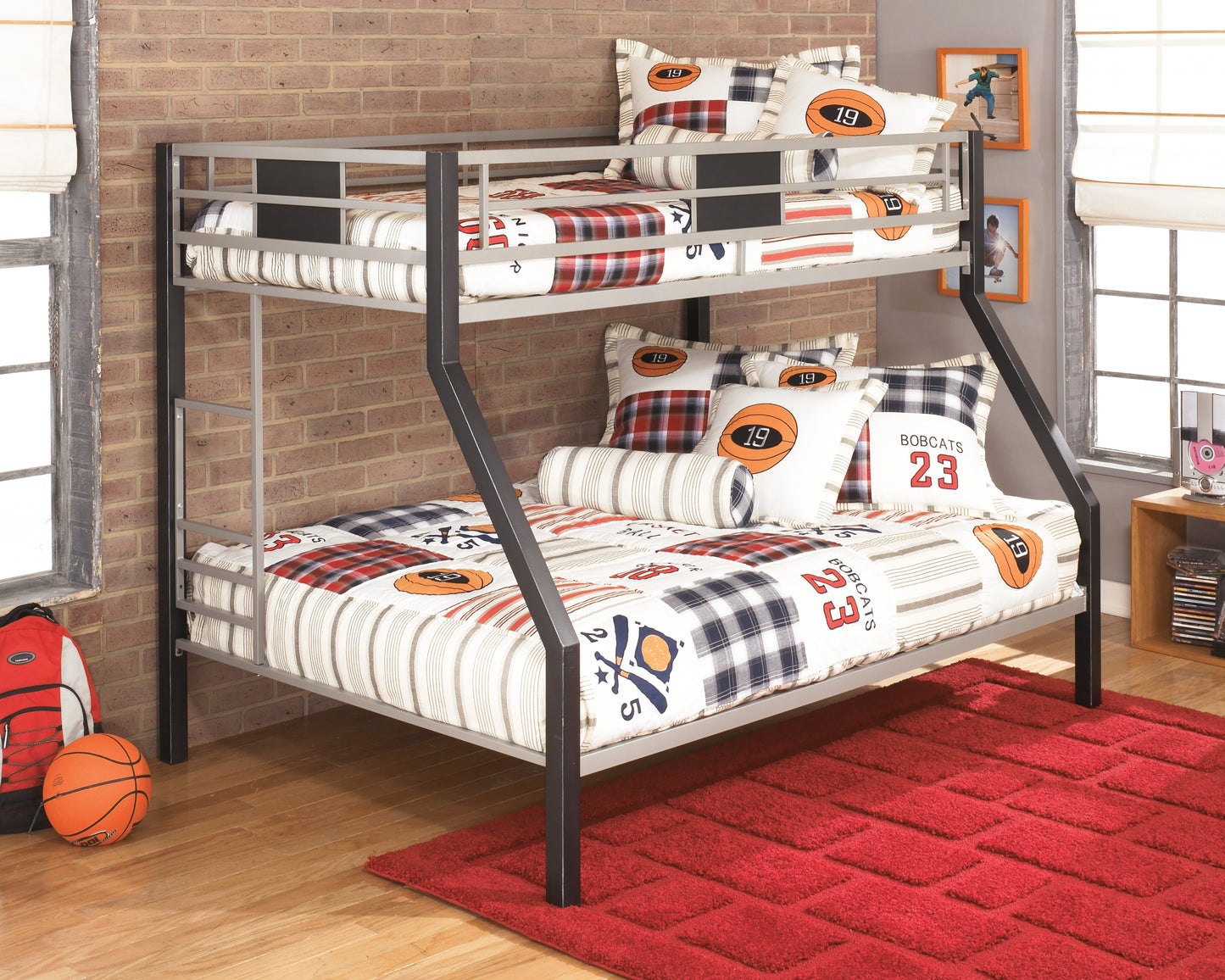 Dinsmore Twin over Full Bunk Bed with Mattresses