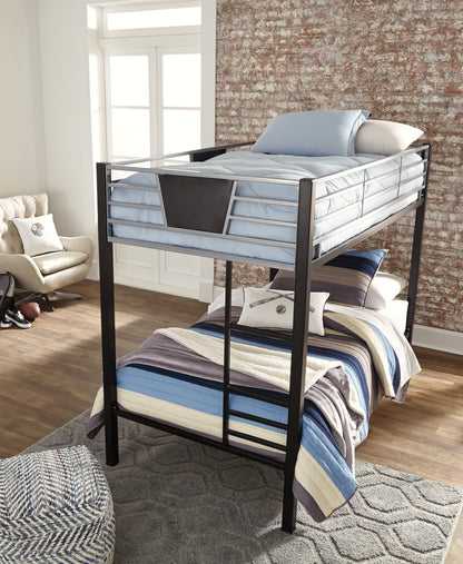 Dinsmore Twin over Twin Bunk Bed with Mattresses