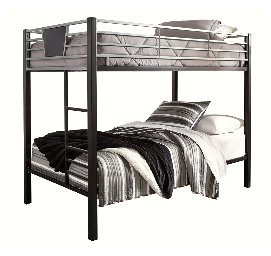Dinsmore Twin over Twin Bunk Bed and 2 Mattresses