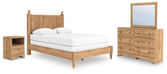 Aleaport Queen Panel Bed, Dresser, Mirror and Nightstand