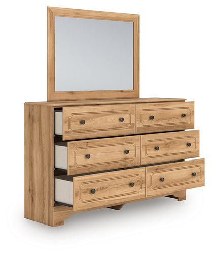 Aleaport Twin Panel Bed, Dresser and Mirror