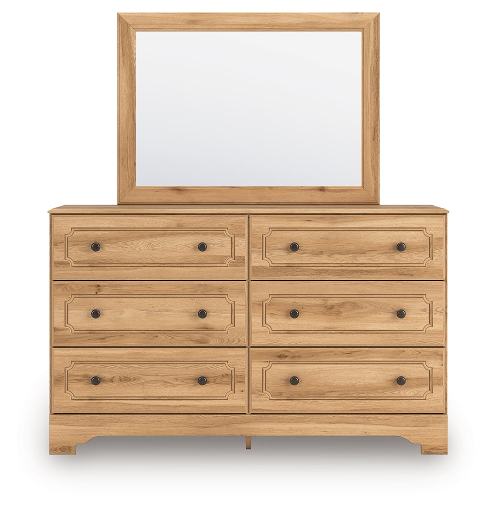 Aleaport Twin Panel Bed, Dresser and Mirror