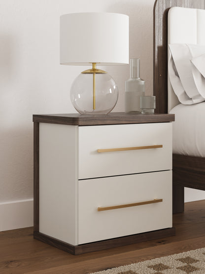 Kendanport King Upholstered Bed, Dresser and Nightstand