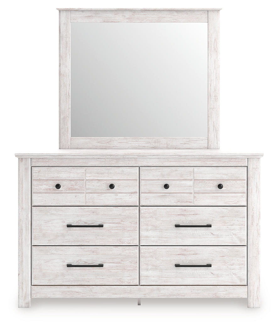 Makidern Queen Panel Bed, Dresser and Mirror