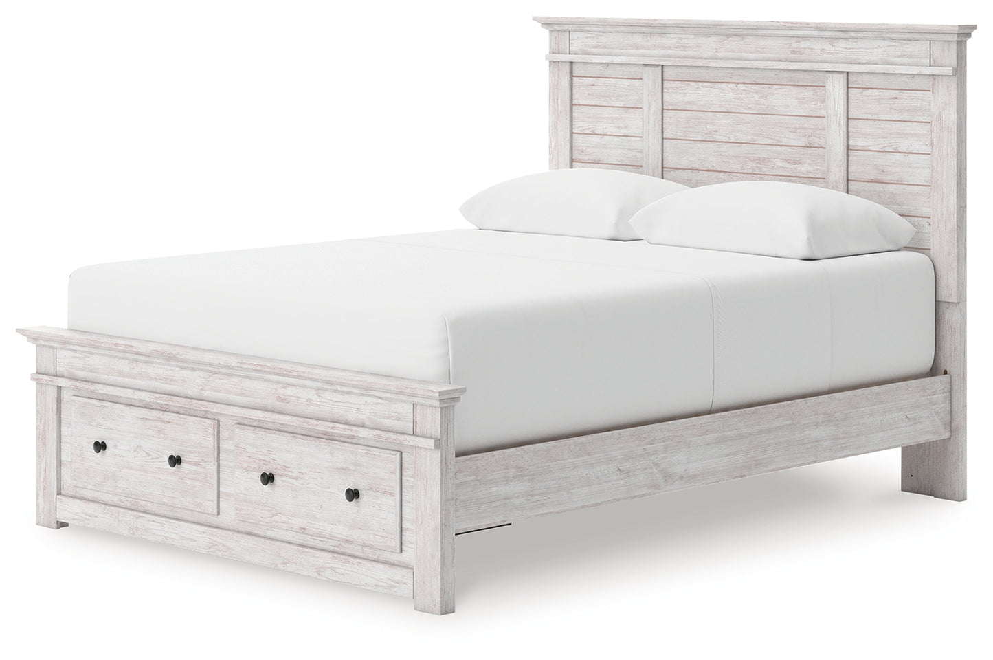 Makidern Queen Panel Storage Bed, Dresser and Mirror