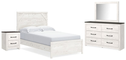 Gerridan Full Panel Bed, Dresser, Mirror and Nightstand