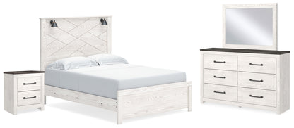 Gerridan Queen Panel Bed, Dresser, Mirror, and Nightstand